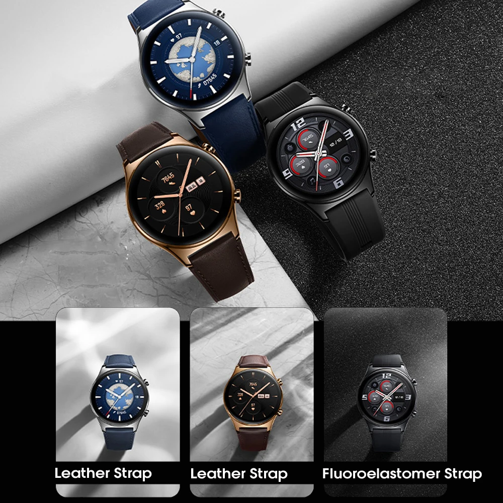 HONOR Watch GS 3 3d-изогнутый 1 43 &quotAMOLED экран Смарт-часы фитнес-монитор пульса кислорода в