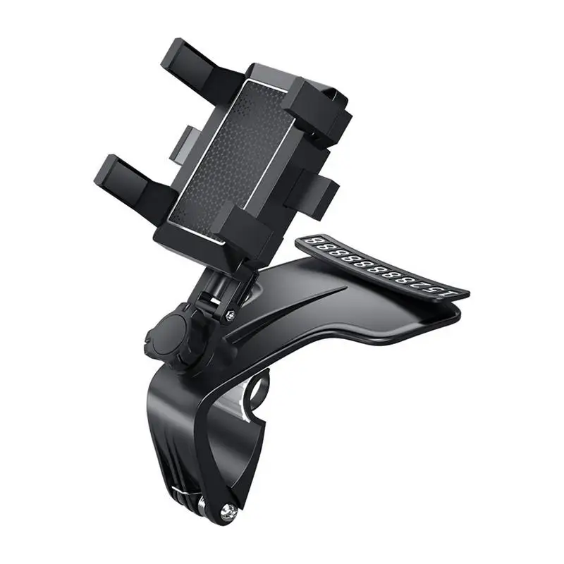 

Car Multifunctional Mobile Phone Bracket 360 Degree Sun Visor Mirror Dashboard Mount GPS Stand Phone Holder With Parking Card