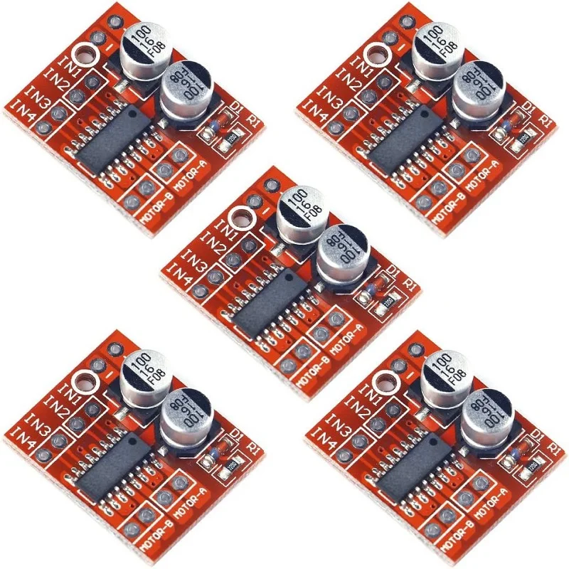 

5pcs Dual H-Bridge 1.5A 2 Way DC Motor Driver Module Replace Stepper L298N for Smart Car Power