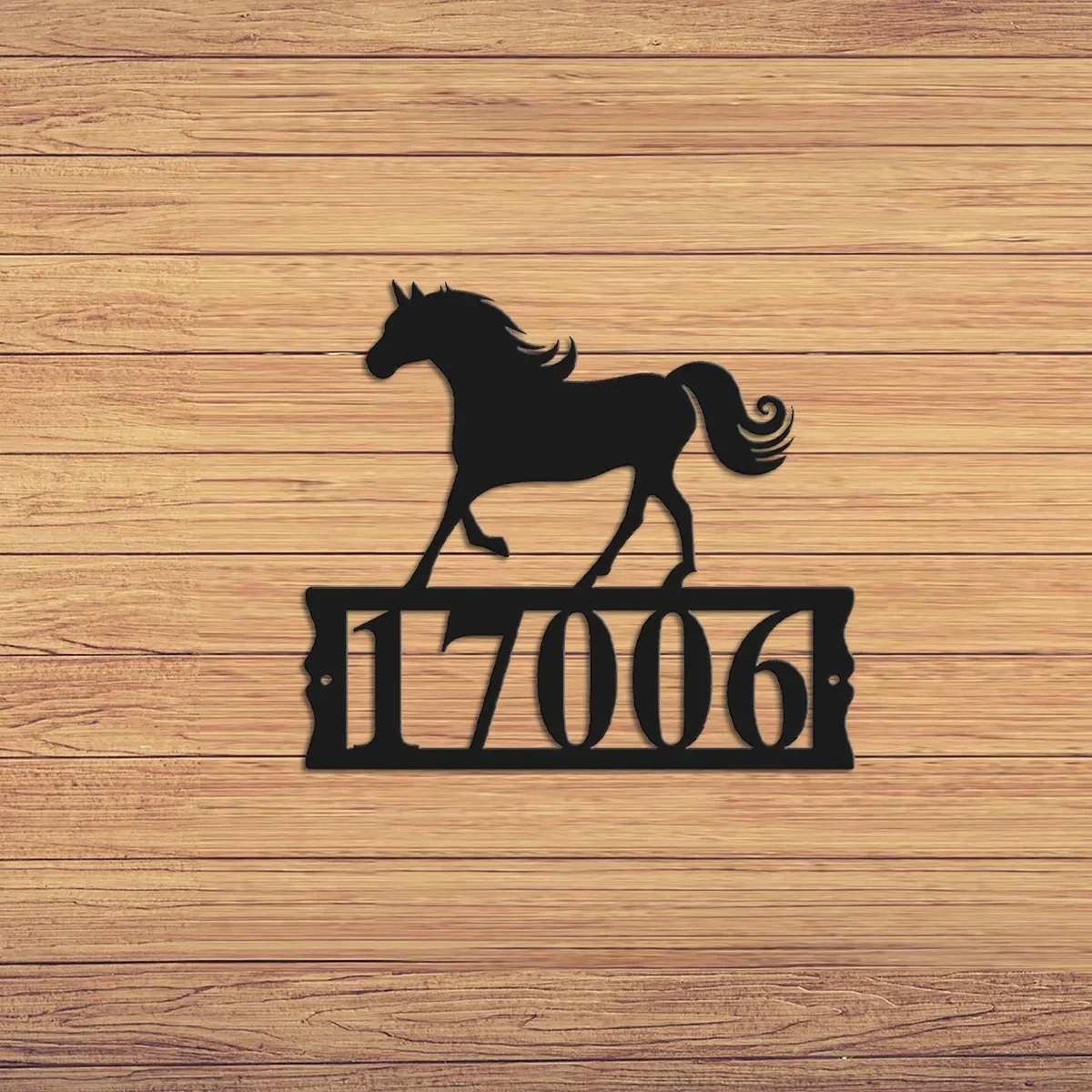 Изготовленный на заказ металлический адресный знак лошади подарок для любителей