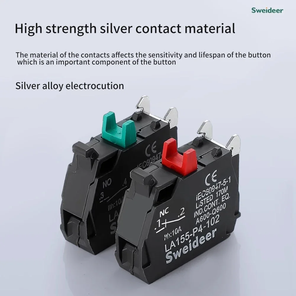 Кнопочный переключатель мгновенного автоматического сброса XB4 плоский с высокой