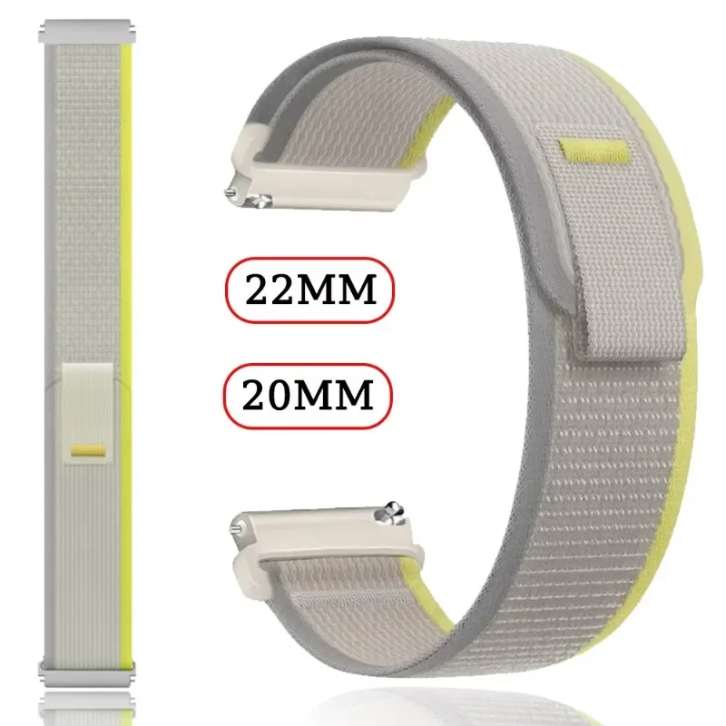 Фото Нейлоновый ремешок 20/22 мм для Xiaomi Watch 5/S5-4-3-2-1, ремешок для OPPO Watch S X3 X2 X Oneplus Watch Lite/Realme 5/S Correa Belt №3