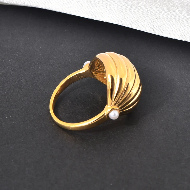 Французский глянцевый дизайн не выцветающая ниша персонализированное кольцо из