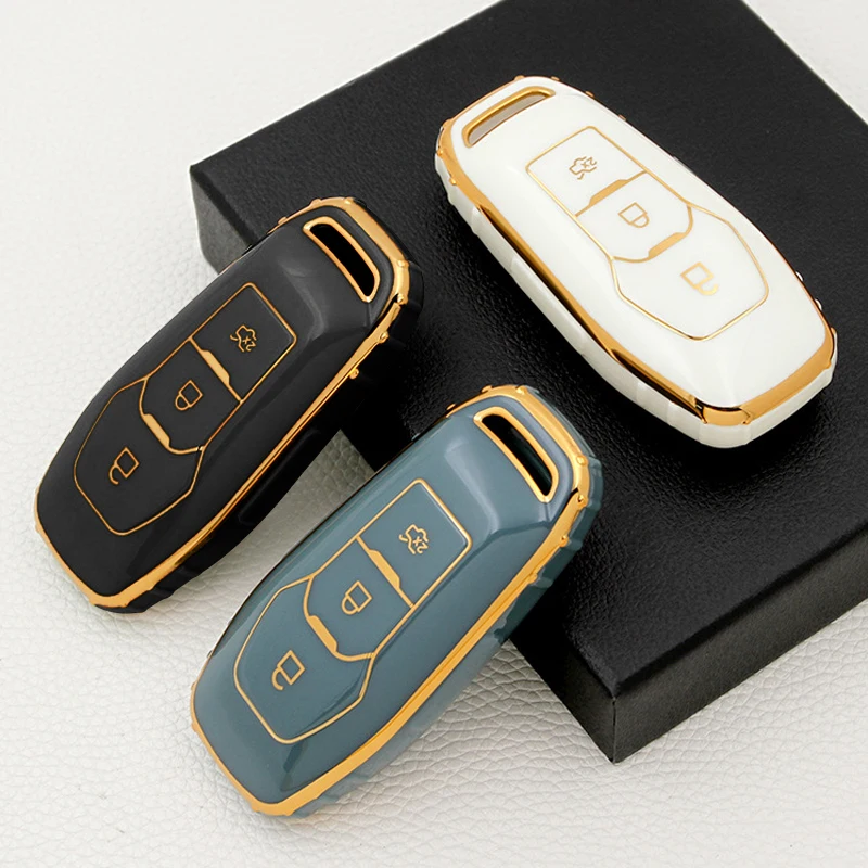 

TPU Car Key Case Remote Key Protector Cover For Ford Fusion Fiesta Ranger Kuga Mondeo 3 4 MK3 MK4 Accessories