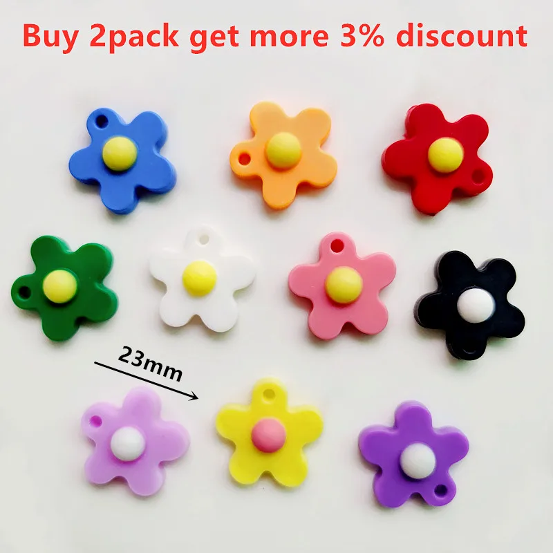 10-30 шт. брелок с цветами кулон красочный ПВХ-брелок подвески для ключей сделай сам