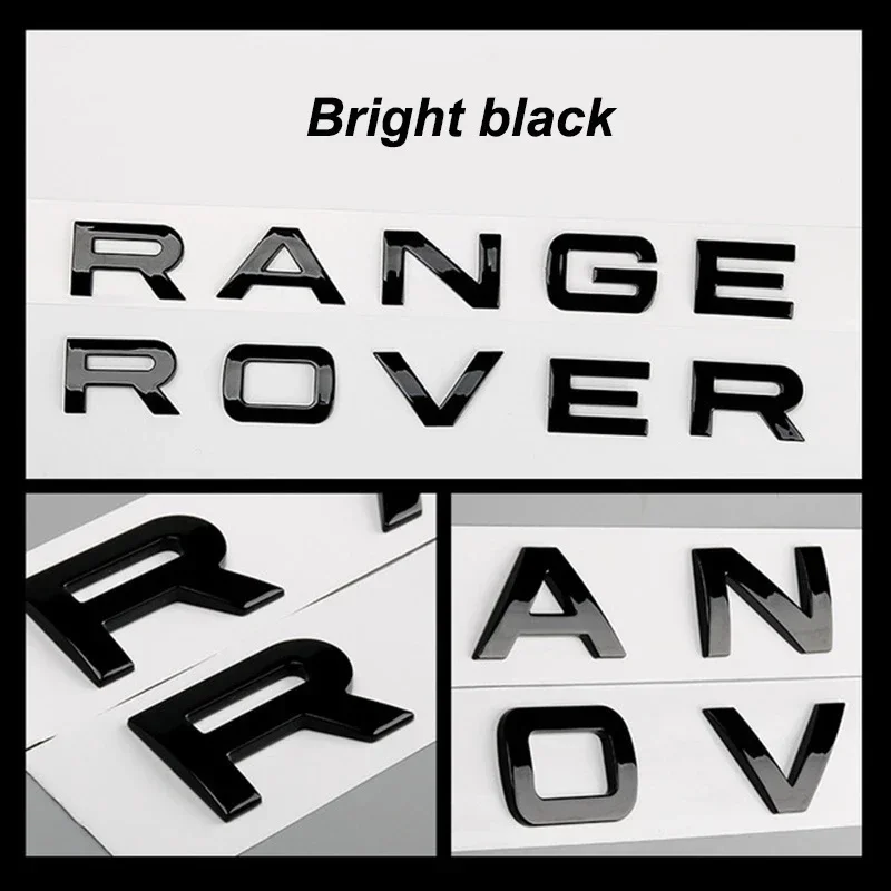 

3D ABS автомобильный передний капот, эмблема, наклейка с буквами, наклейка Range Rover, логотип для Land Rover, серия Discovery Evoque