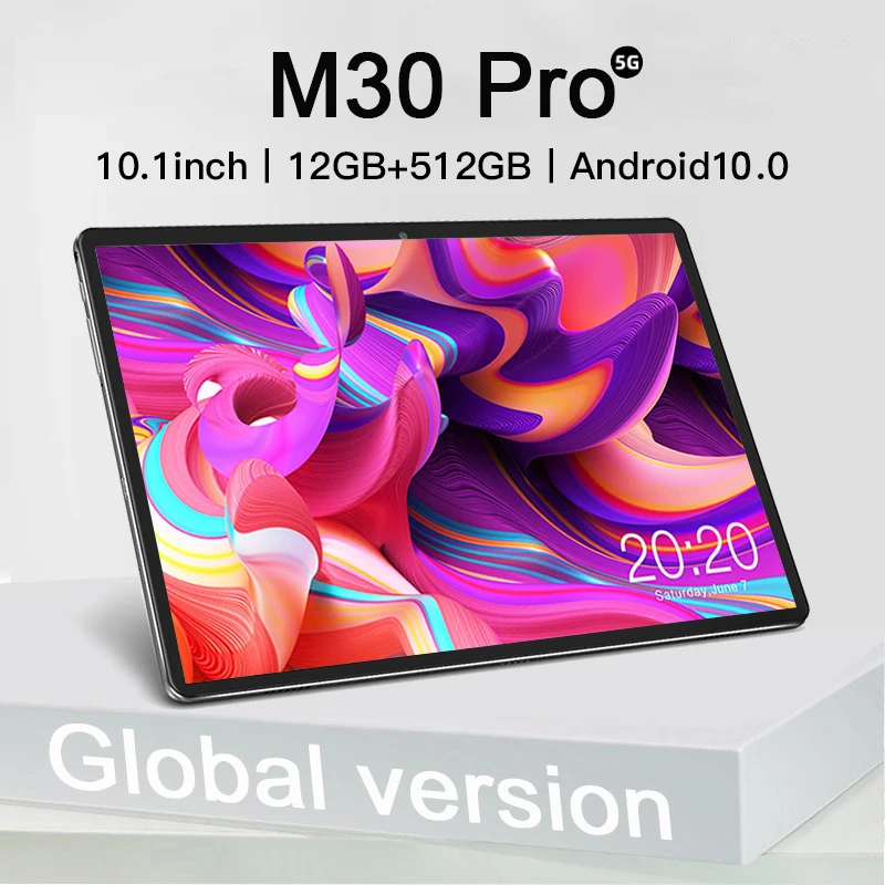 

2022 New 10 inch Tablet MTK6797 Deca Core Android 10.0 Google Play Dual 5G Network GPS Bluetooth WiFi Tablets 12GB RAM 512GB ROM