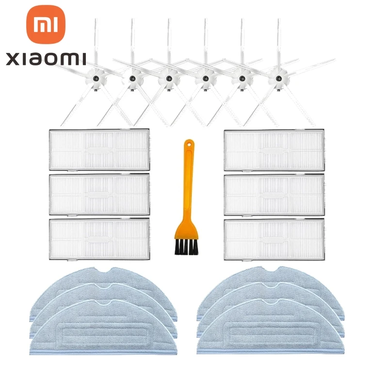 

Сменные детали для пылесоса Xiaomi Roborock S7 T7S T7S Plus, фильтр НЕРА, боковая щетка, насадка на швабру