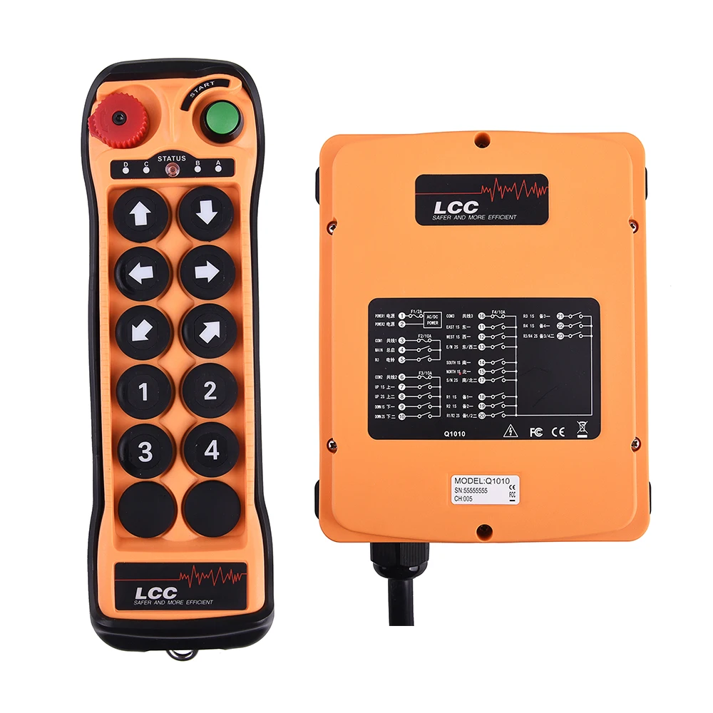 

Беспроводной водонепроницаемый промышленный пульт дистанционного управления Q1010 оптом стандартное Высокое/низкое напряжение