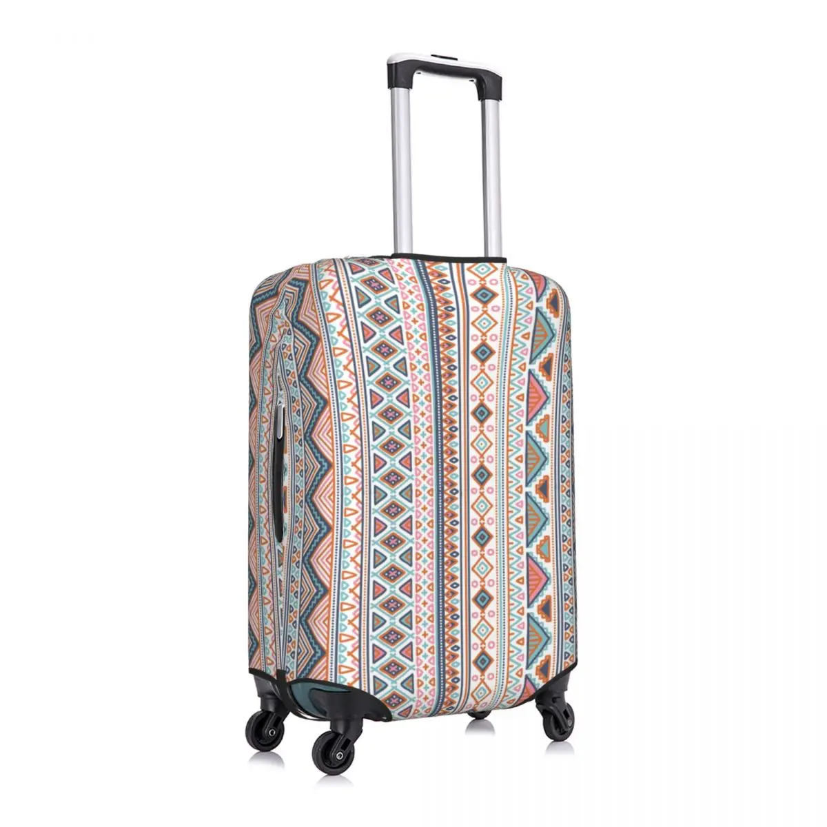 

Tribal Pattern Luggage Cover Spandex Suitcase Protector Fits 19-21 Inch