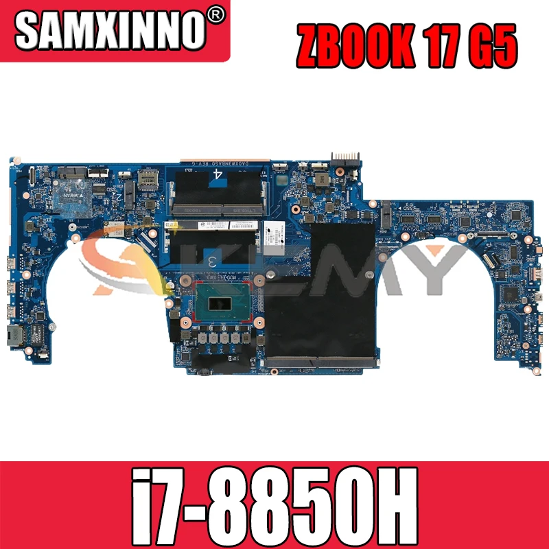 

937236-850 For HP ZBOOK 17 G5 i7-8850H Laptop motherboard DA0XW3MBAG0 SR3YZ DDR4 Notebook Mainboard
