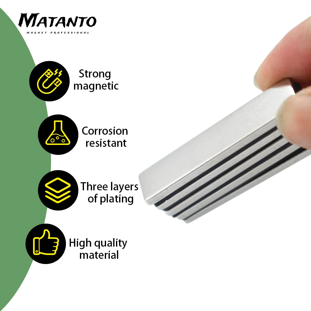 2/5/10/20/50PCS 50x10x2mm Thin Block Strong Rare Earth Magnet With 3M Tape 50*10*2 Rectangular Neodymium Magnets Sheet 50x10x2 |