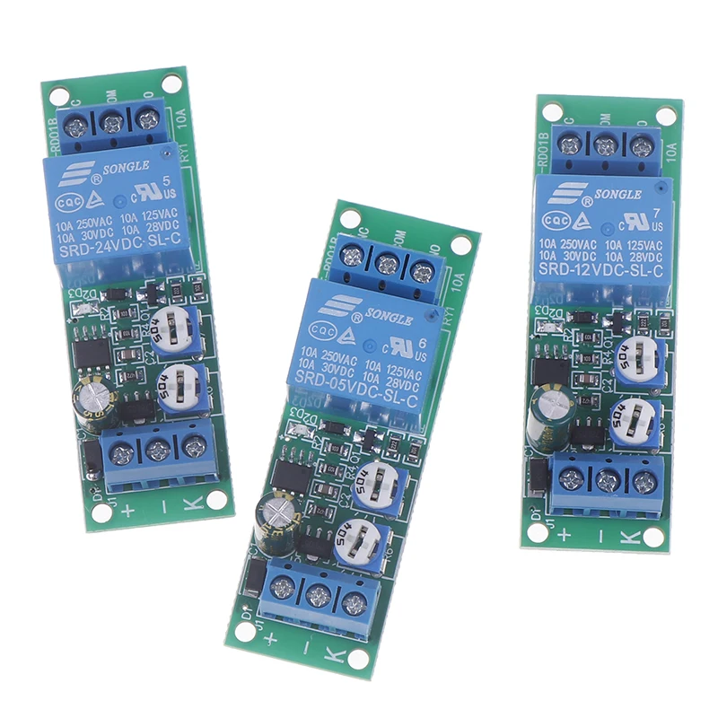 Релейный модуль с задержкой времени постоянный ток 5 В 12 24 отсроченное соединение