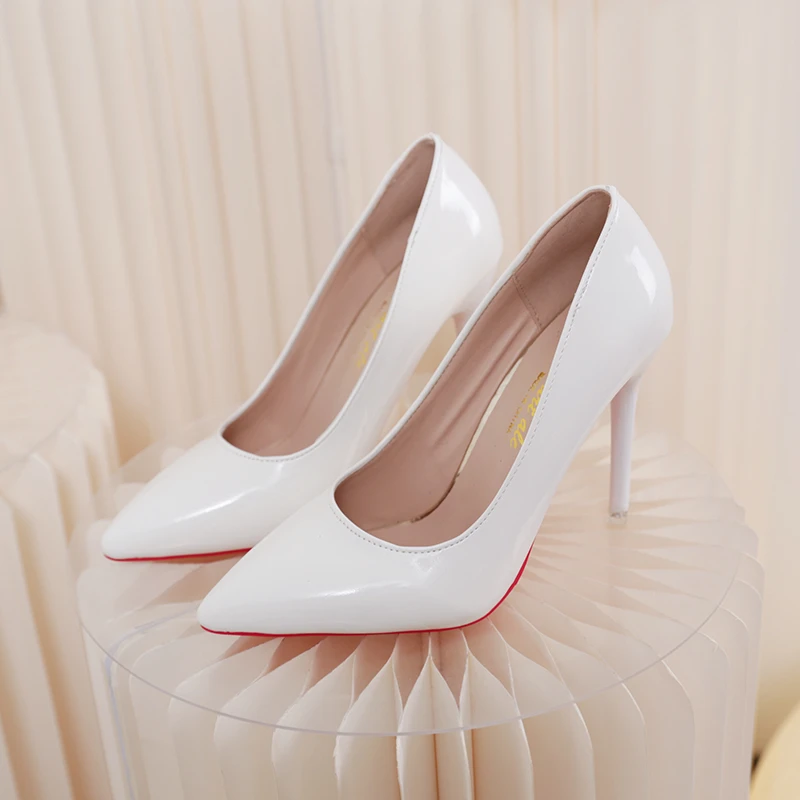 Red High Heels Women's Shoes 10cm Stiletto Heels Heels Banquet Wedding Shoes 2023 Fashion Sexy Pointed Toe Ladies Party Shoes