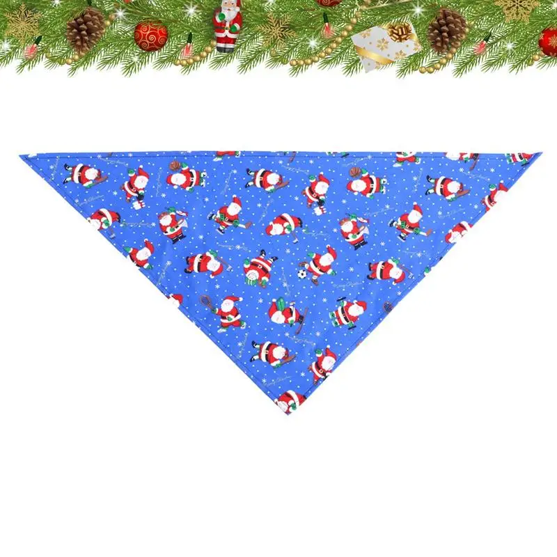 

Pet Christmas Scarf Soft Washable Dog Triangle Bibs Scarf Christmas Dog Neckerchief Triangle Dog Scarf Adjustable For Christmas