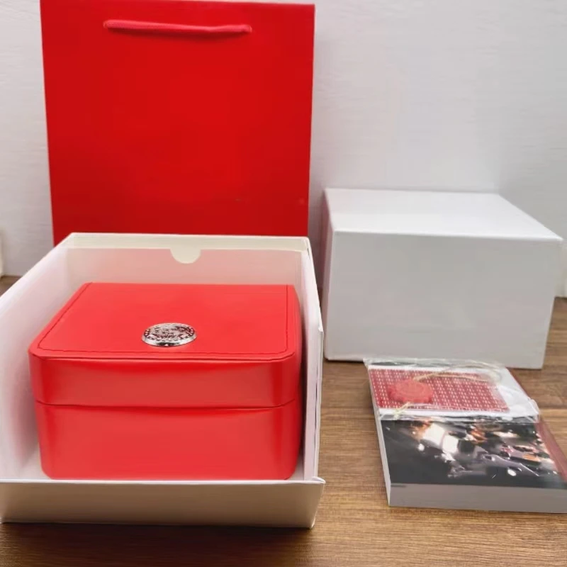 Factory Supplier RED  with Original Wooden Watch Box Luxury Brand with Papers Card Can Customization AAA Watche