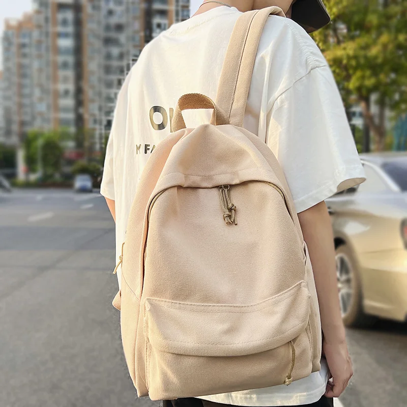 

Холщовая Сумка для книг для мужчин и женщин, модный ранец для ноутбука и колледжа, школьный портфель для мальчиков и девочек, дорожные студе...