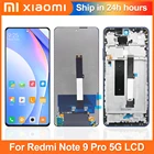 6,67 ''оригинальный для Xiaomi Redmi Note 9 Pro 5G ЖК-дисплей сенсорный экран с рамкой дигитайзер в сборе для M2007J17C LCD