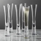 2 шт.компл. Роскошные прозрачные бокалы для шампанского, бокалы для игристого вина, коктейли для бара, вечеринки, свадьбы, посуда для напитков, креативный подарок