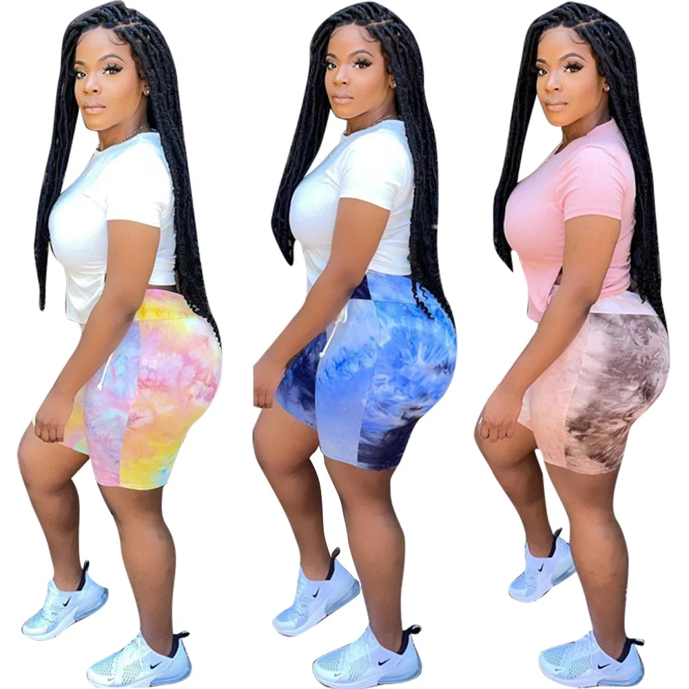 Summer Women Two Piece Set Sportswear T-Shirts and Shorts Ladies Casual O-Neck Pullover Short Sleeve T-Shirt Tracksuits