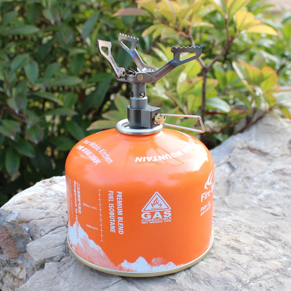 

2023 New 140g/h Silver Color Titanium 2700W BRS Outdoor Gas Stove Portable Mini Stove Pocket Picnic Butane Gas Cooker Brs-3000t