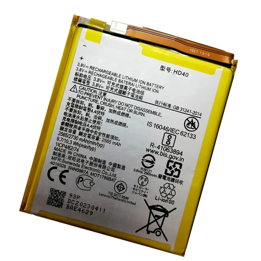 100% Новый оригинальный аккумулятор 2730 мАч HD40 SNN5987A для Motorola Moto Z Force 2nd gen Z2 XT1789-1 XT1789