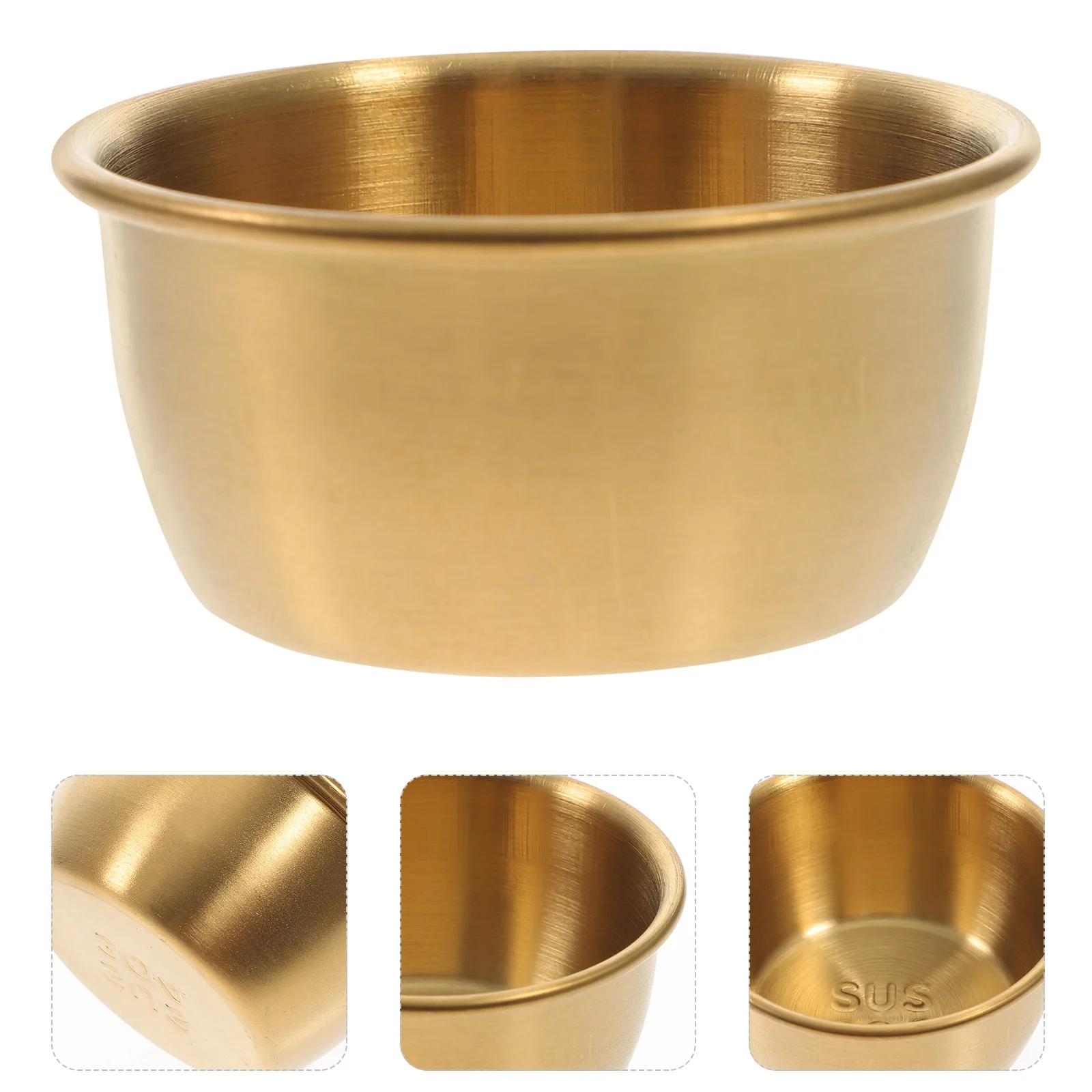 

Sauce Dipping Bowl Dish Dishes Bowls Cups Condiment Stainless Steel Metal Vinegar Soymini Seasoning Cup Plate Plates Saucers