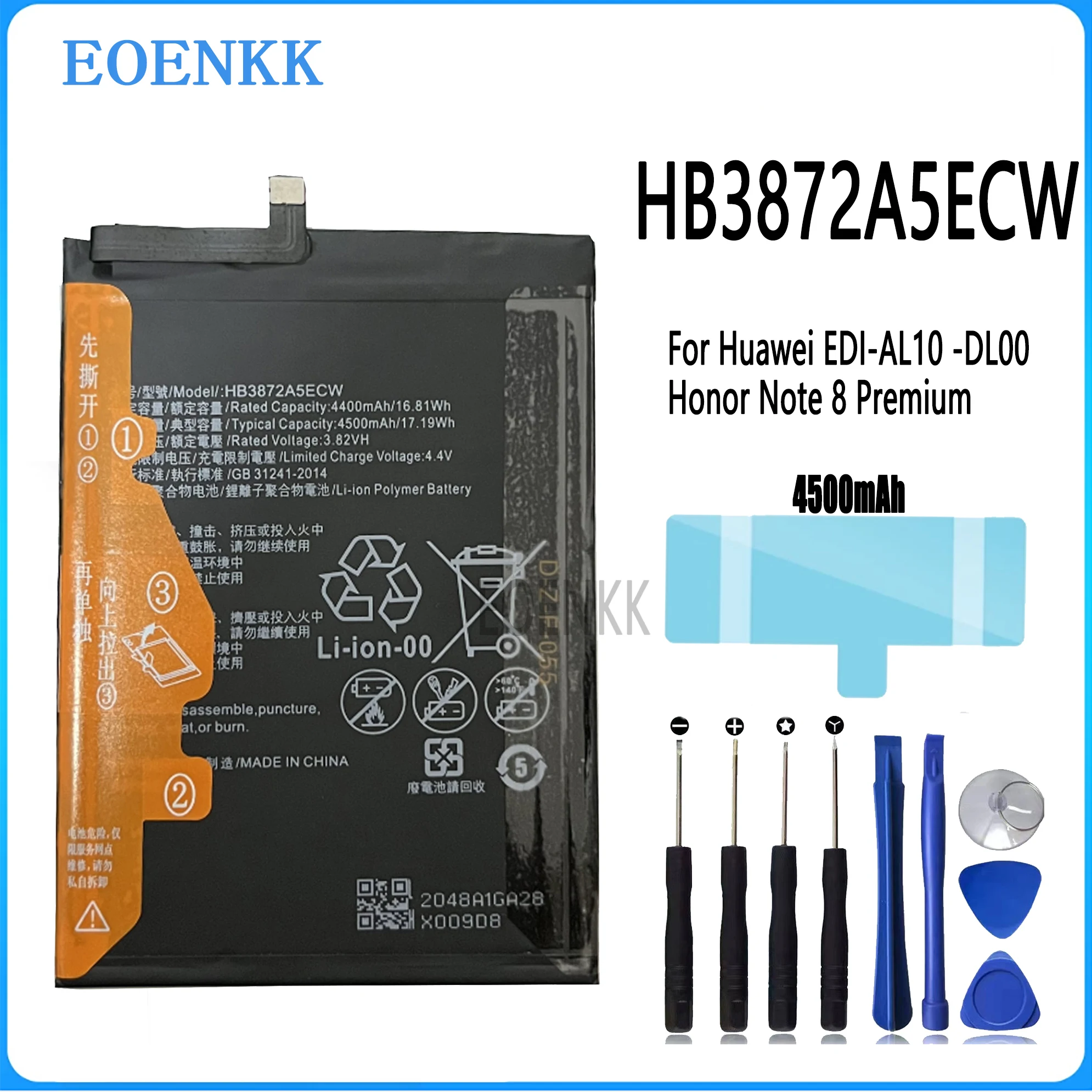 HB3872A5ECW Аккумулятор для Huawei Honor Note 8 Note8 EDI-DL00 Оригинальный аккумулятор для телефона