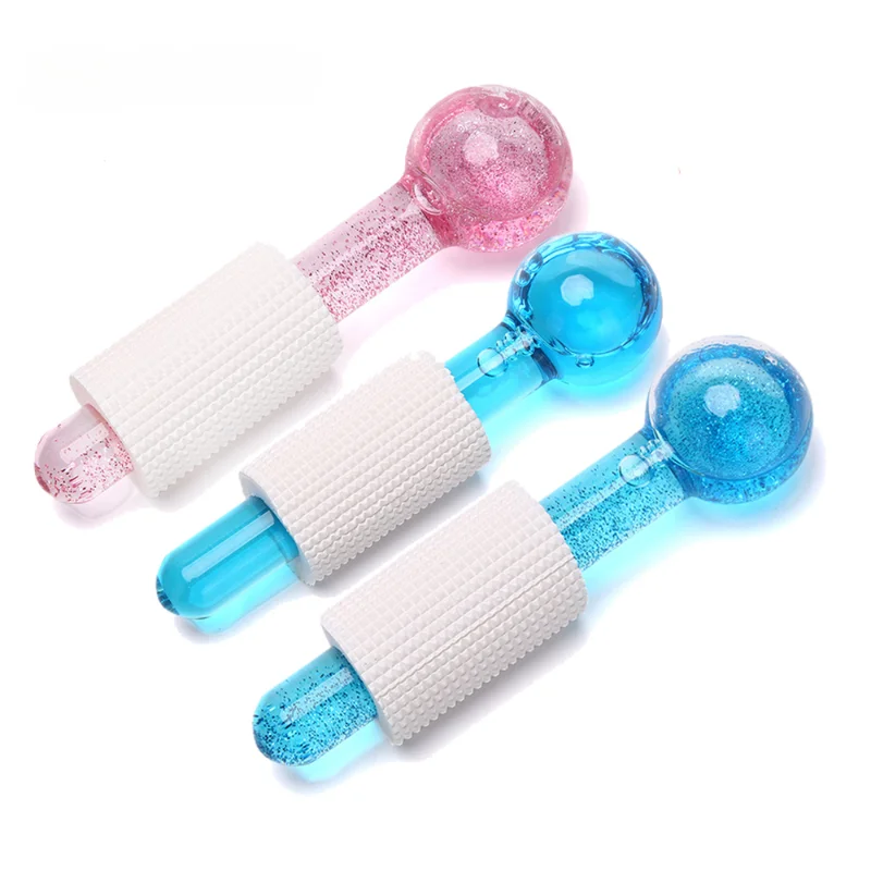 

2 PCS Facial Ice Globes Cooling Globes Face Roller Massager Face Tools Spa Globes for Face Neck Eyes Daily Beauty Massage Ball