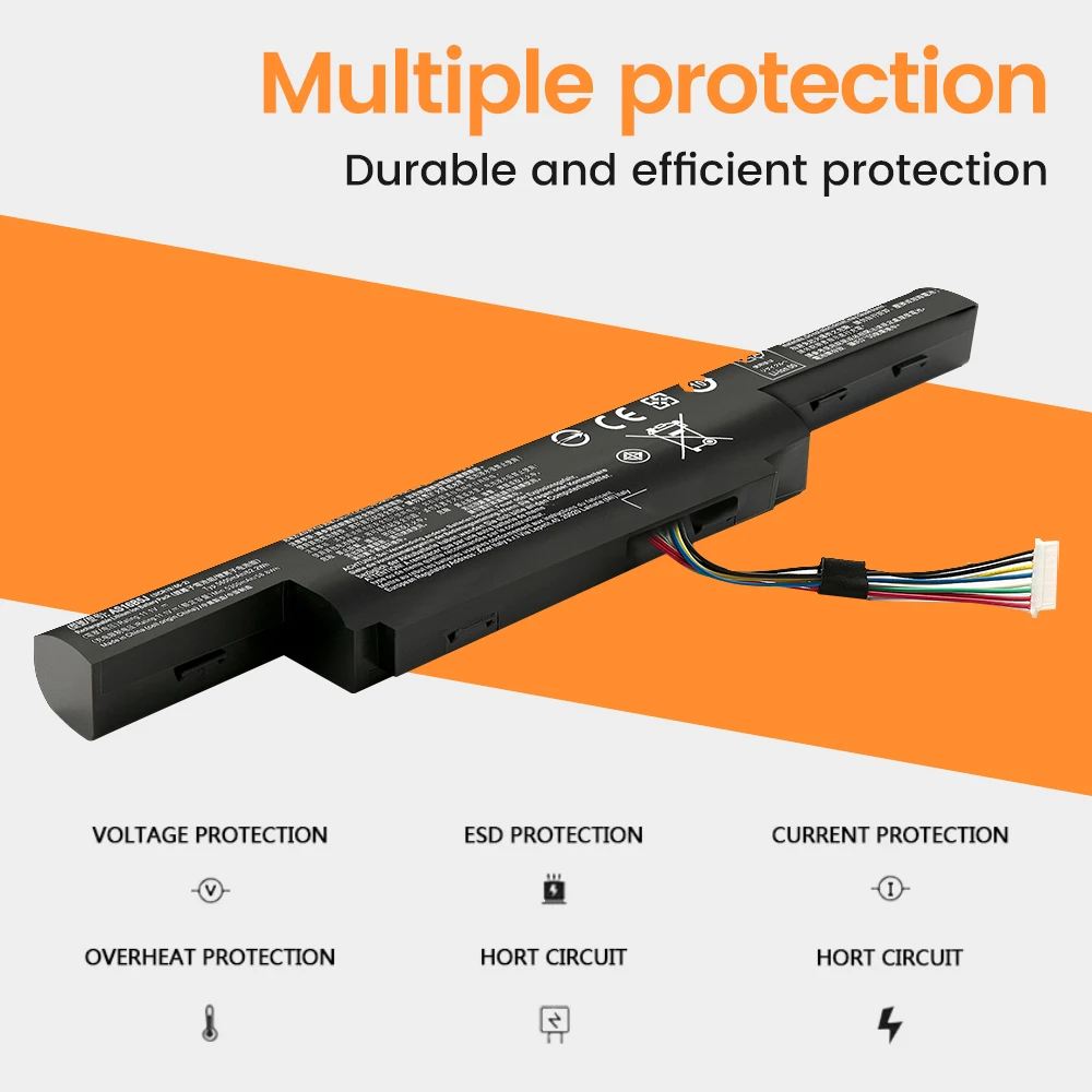 AS16B5J AS16B8J 5600 мАч аккумулятор для ноутбука Acer Aspire E5-575G-53VG 3ICR19/66-2 Бесплатная гарантия