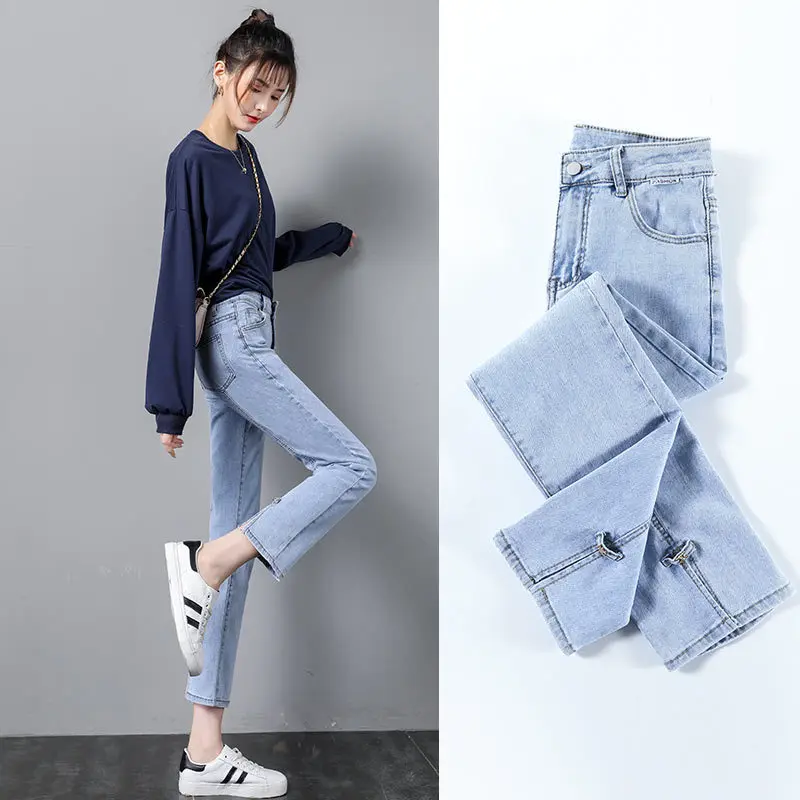 

Flare Jeans Pants Women Vintage Denim Ladies Jeans Women High Waist Fashion boot cut Trousers Plus Size Wide Leg Jeans