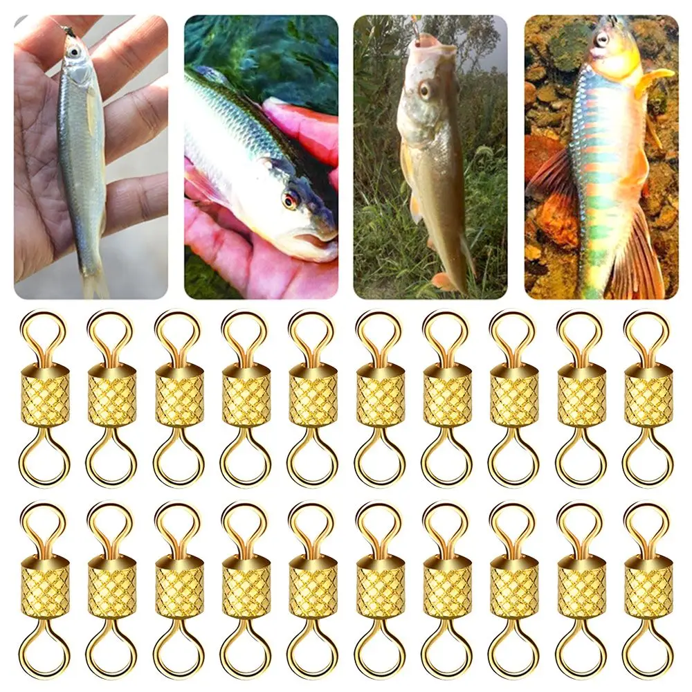 

40pcs 8# 8-Shaped Ring Stainless Steel Fishing Hook High-Speed Connector Bayonet Ring Fishing Supplies Rolling Swivels