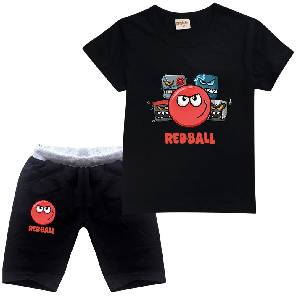 

Red Ball 4 Girls Boys Clothes Set Summer Kids Tshirt Pants Casual Sport Suits 2pcs RedBall Tracksuit Outfits Children's Clothes
