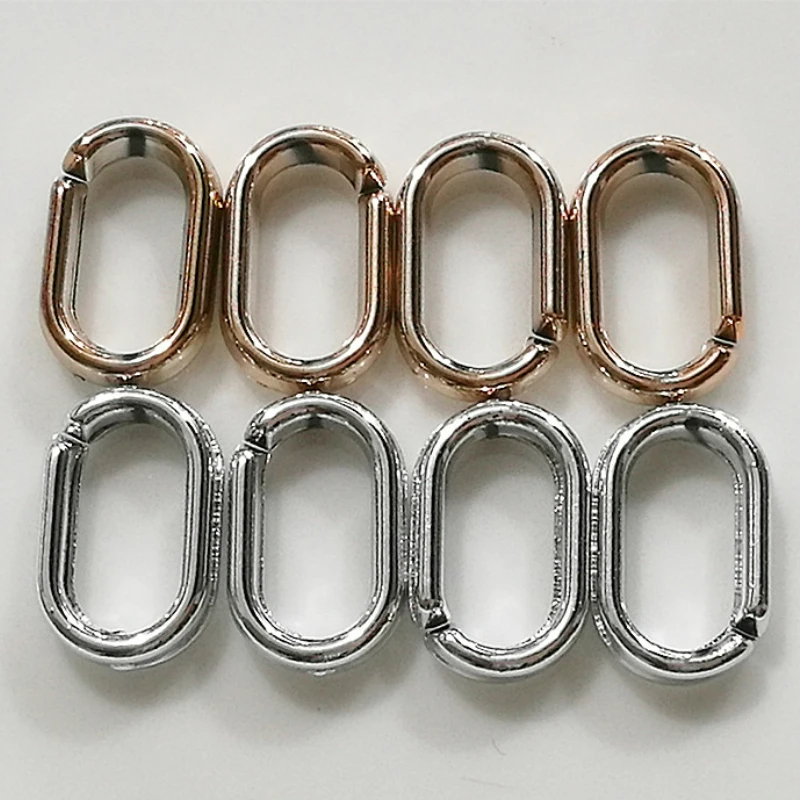 

12*19mm Acrylic Chains Assembled Parts Beads Connection Buckle Gold Silver Color DIY Detachable Replacement Jewelry Findings