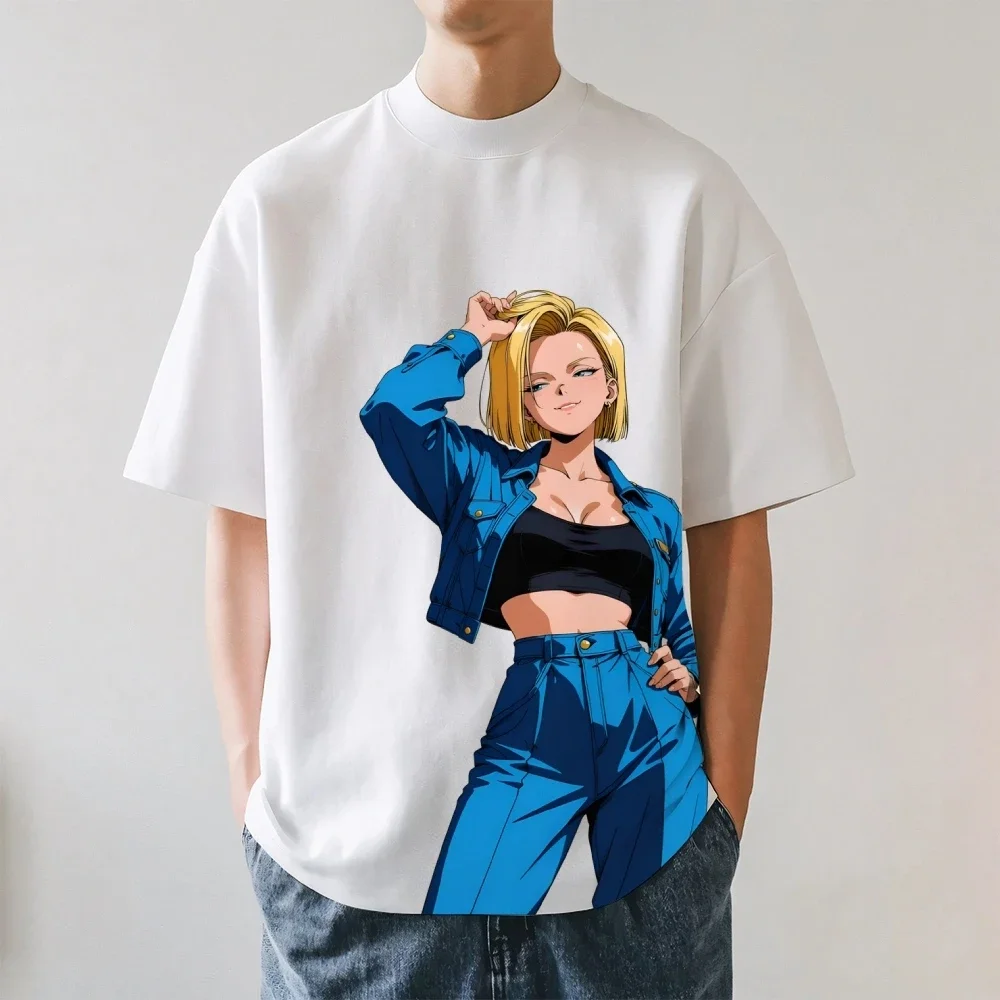 Футболка Dragon Ball Android 18 в японском стиле, классическая, высококачественная, уличная одежда, мужская и женская одежда, новинка лета 2026 года (art.: 3920db5caec42) - 3920db5caec42