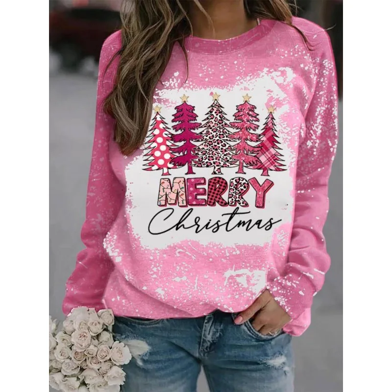

Autumn and winter long sleeve Amazon independent station foreign trade 3D printing casual comfortable round neck hoodie woman