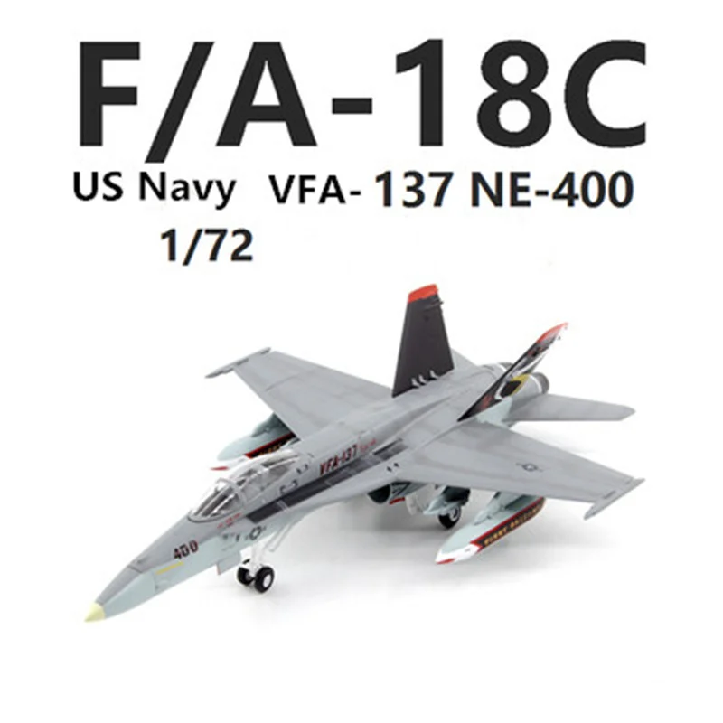 

1:72 Scale Model US Navy F/A-18C Boeing F-18 Hornet Strike Fighter Airplane Collection Display Decoration For Adult Fans Gift