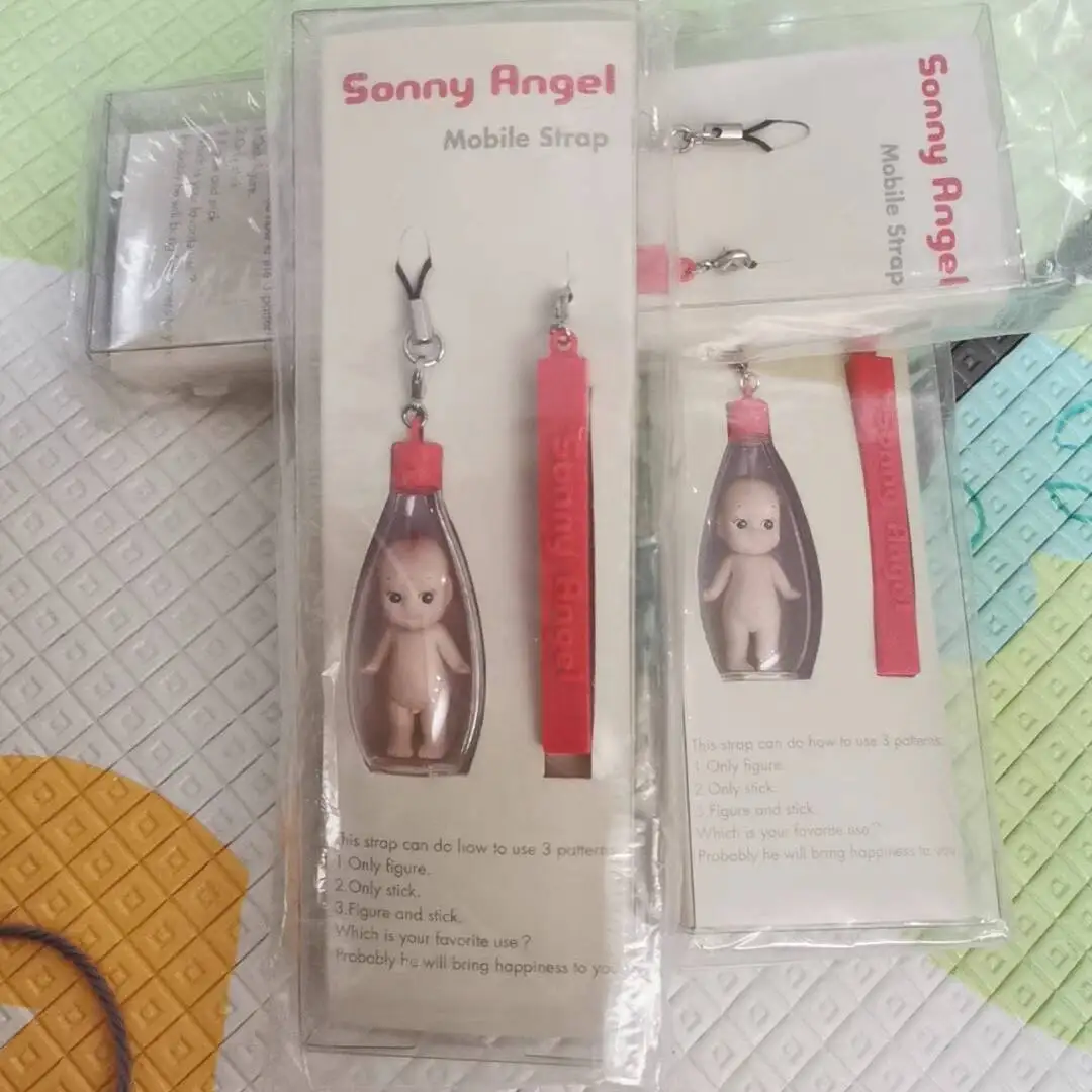 

Genuine Sonny Angel Mini Bottle Doll Series Anime Figure Backpack Decor Keychain Pendant Dolls Collectible Model Kids Toys Gifts