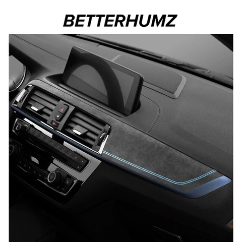 Для BMW F20 F21 F22 F23 из алькантары, панель приборной панели, накладки для приборов, наклейки для выступлений, аксессуары для тюнинга салона автомобиля