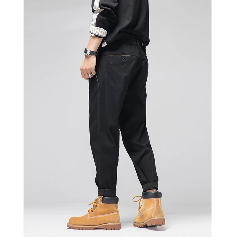 Streetwear Men Chaopai Loose Recreational Black Jeans Autumn and Winter New Pattern Fashion Straight Cylinder Trousers Female