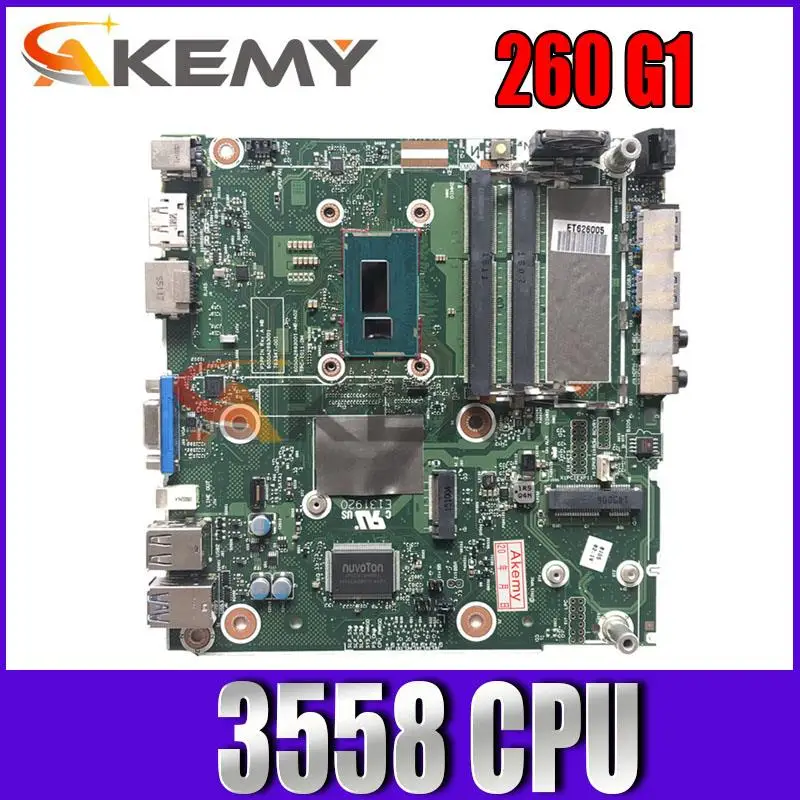 

Материнская плата для ноутбука HP 260 G1 6050A2693001 с 3558 тест процессора 100% ОК