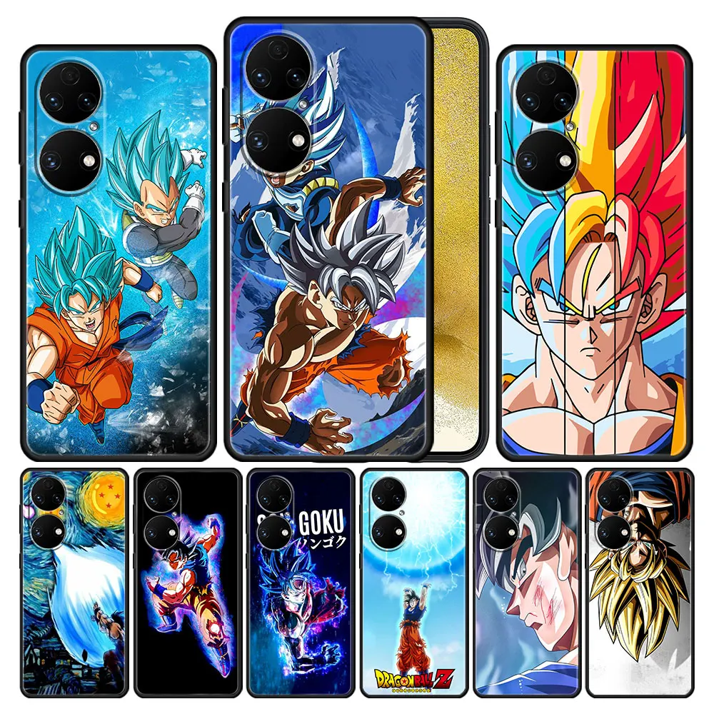 Силиконовый чехол для Huawei Nova 5T P50 P40 Lite P20 Pro 9 SE P30 P Smart Z 7i Super Dragon Ball Goku Манга |