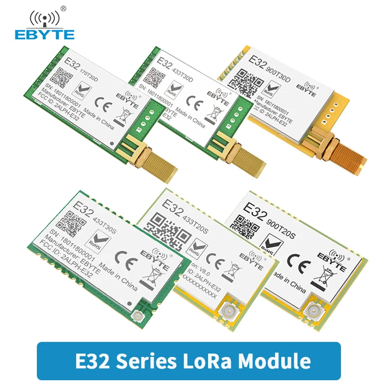 SX1278 SX1276 LoRa Module EBYTE E32 Series SMD DIP 433MHz 915MHz 868MHz 20dBm 30dBm IPEX/Stamp Hole SMA-K Wireless Module