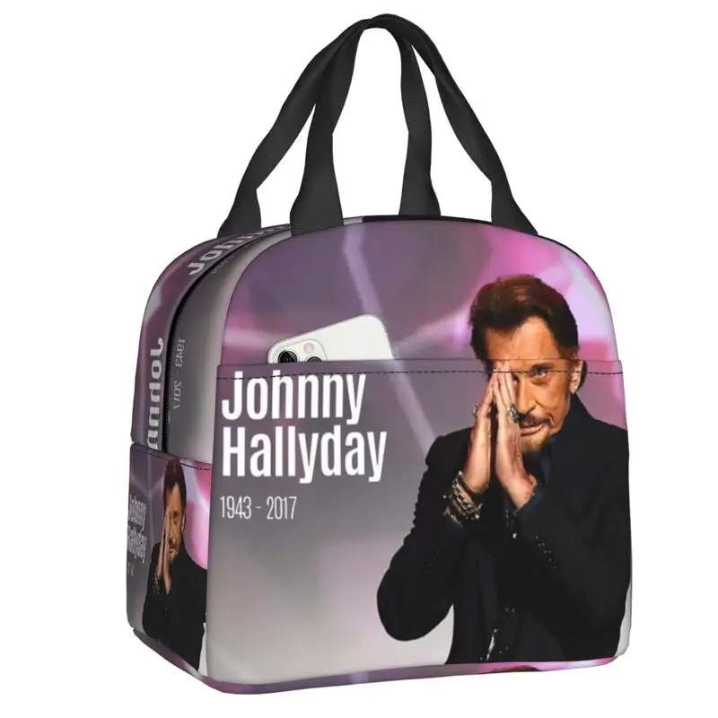 

Индивидуальная сумка для завтрака рок Джонни Хелли, Женский холодильник, теплый изолированный Ланч-бокс для взрослых, для офиса