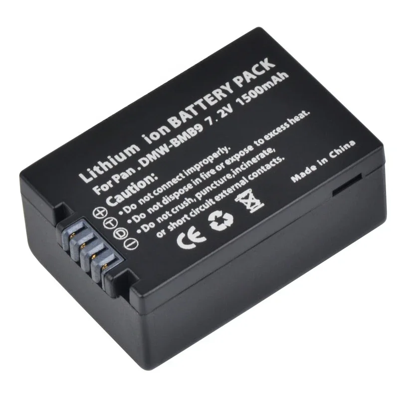 Фото Аккумулятор DMW-BMB9 BMB9E BMB9PP 1500 мАч + двойное зарядное устройство со светодиодной подсветкой для Panasonic Lumix DC-FZ80 FZ40K FZ45K FZ47K Z48K FZ70 FZ60 FZ100 №2