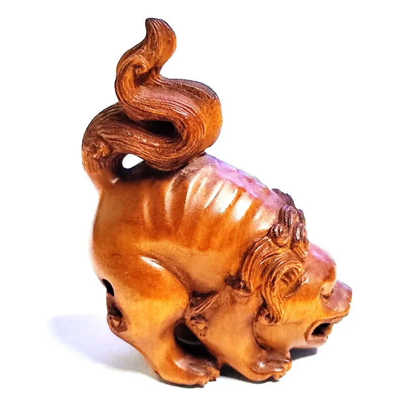 

Фигурка из самшита Foo Dog Lion 2 дюйма
