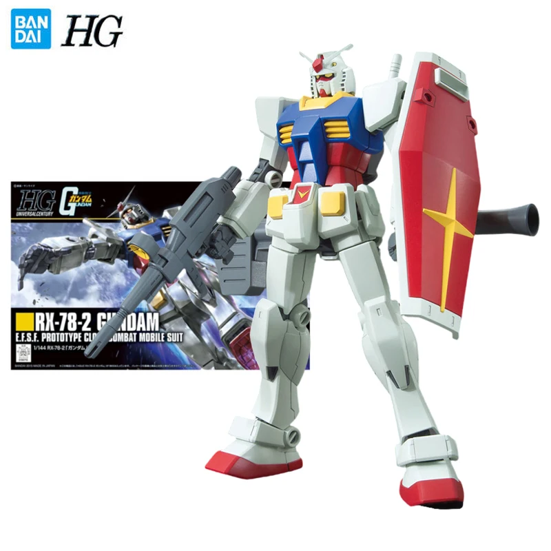 Hg Series 1/144 Gundam Rx-78-2 Anime Action Figure Toys For Boys Collectible Toy