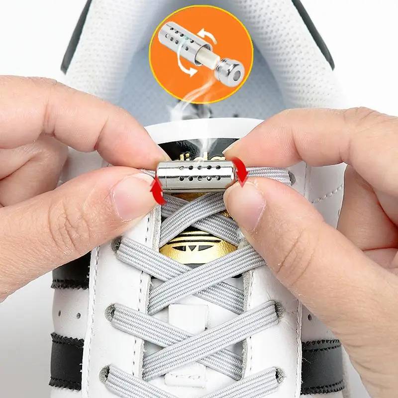 

Clean air Aroma Elastic Laces Sneakers No Tie Shoelaces Flat Shoe laces without ties Kids Adult Shoelace for Shoes Rubber Bands