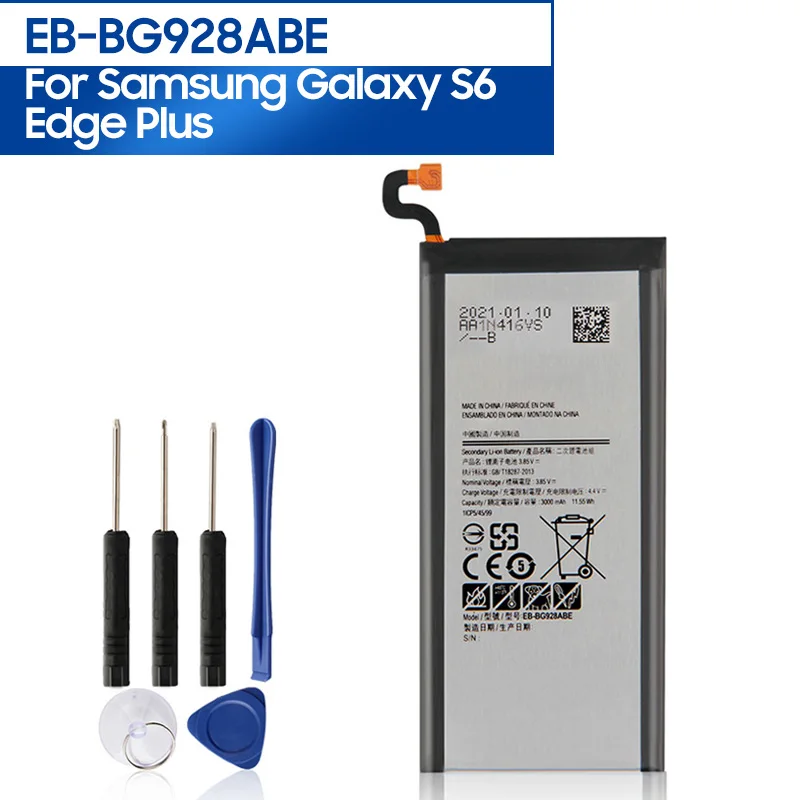 

Original Replacement Phone Battery EB-BG928ABE For Samsung GALAXY S6 edge Plus G9280 G928P G928F G928V EB-BG928ABA 3000mAh