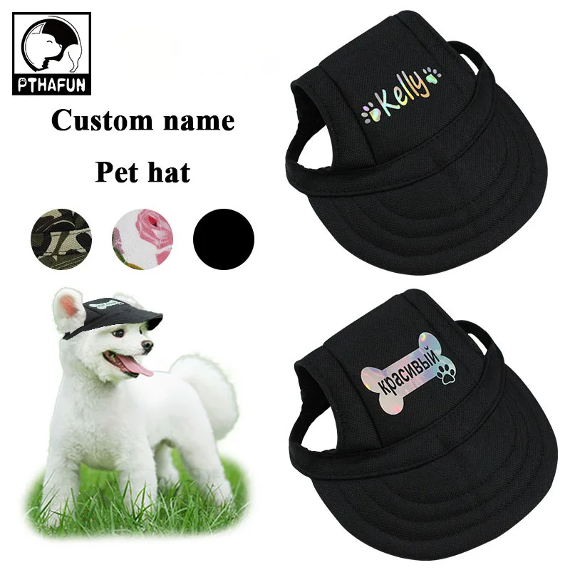 

Pet Dog Hat Customizable Dogs Baseball Cap Pet Accessories Hat Headwear Casual Dog Hat Pet Grooming Dress Up Hat Custom Name